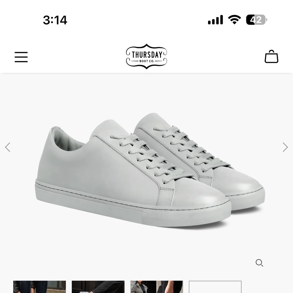 Thursday Boot Company Women's Low Top Sneakers - Light Grey